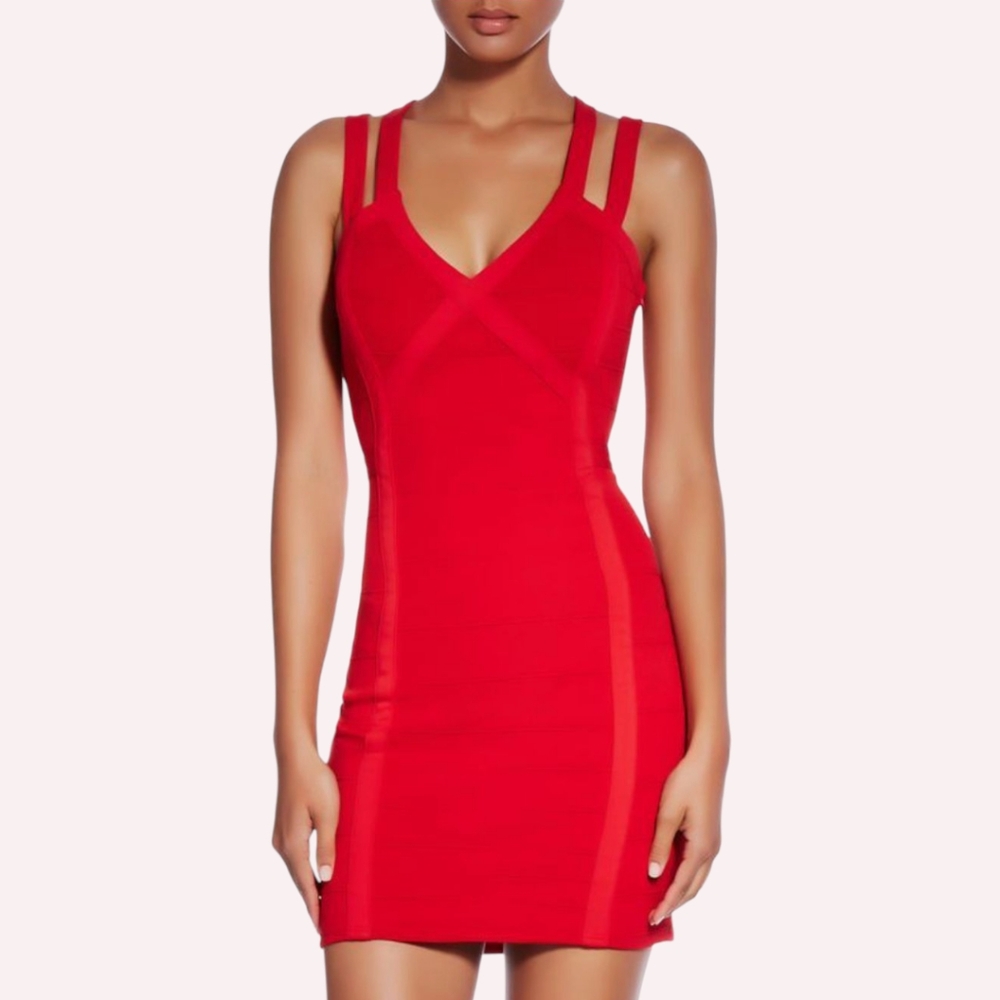 JustFab Red Mini Dress